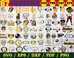 67 Designs Pittsburgh Steelers Football Svg Bundle, NFL Logo Svg