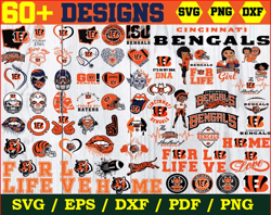 60 Designs Cincinnati Bengals Football Svg Bundle, Bengals Logo Svg