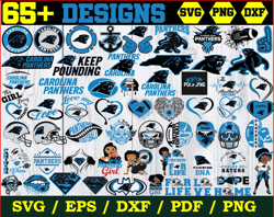 65 Designs Carolina Panthers Football Svg Bundle, Panthers Logo Svg