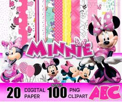Minnie Pink Wallpaper Bundle PNG