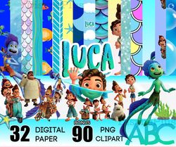 Luca Wallpaper Disney Bundle PNG