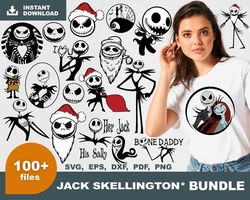 100 Jack Skellington Bundle SVG