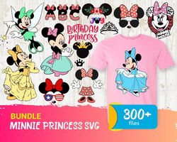 300 Disney Minnie Princess Bundle SVG