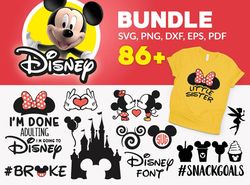 86 Disney Mickey Bundle SVG