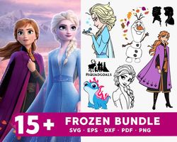 15 Disney Frozen Bundle SVG