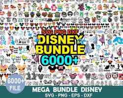 6000 Disney Characters SVG Bundle