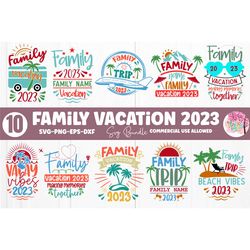 Family Vacation 2023 SVG Bundle