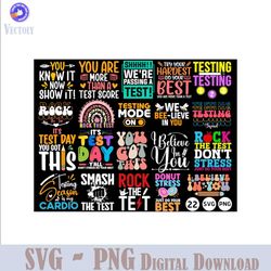 Test Day Svg Png Bundle, State Testing Day Png, State Test Svg, School Exams Png, Test Day Png Sublimation, Test Day Bun