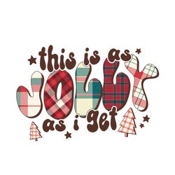 Christmas Plaid Jolly PNG Sublimation