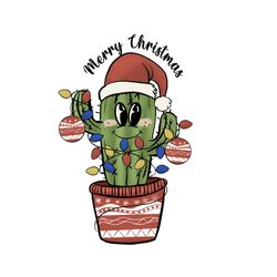 Cute Cactus Christmas Sublimation