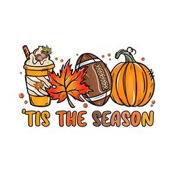 tis the season football pumpkin fall png