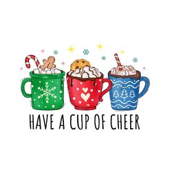 Christmas Have a Cup of Cheer Graphics