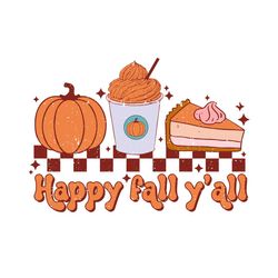 Pumpkin Spice Happy Fall Y'all PNG