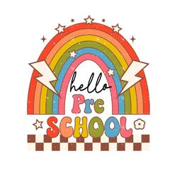 Retro Hello School Color Rainbow Bundle
