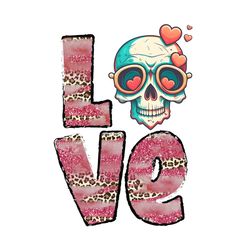 Love Heart Valentine Skull