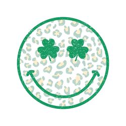Retro Smiley Face St Patrick's Day PNG