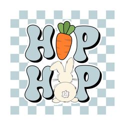 Hip Hop Bunny Retro Easter Checkered PNG