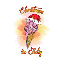 Christmas in July Ice Cream Santa Hat