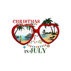 Sunglasses Christmas in July Lights PNG