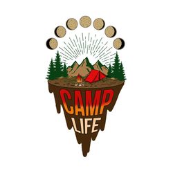 Camping Life Campfire Sublimation