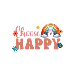 Choose Happy Positive Quote PNG