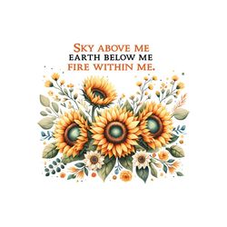 Inner Fire Sunflower PNG