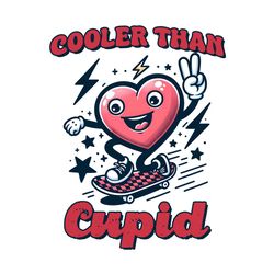 Cooler Than Cupid Kids Valentine PNG