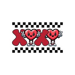 XoXo Groovy Love Retro Valentine PNG