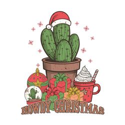 Howdy Christmas Cactus Santa