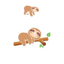 Funny Lazy Sloth Cute Nope Not Today