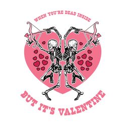 Dead Inside but It's Valentine Skeleton