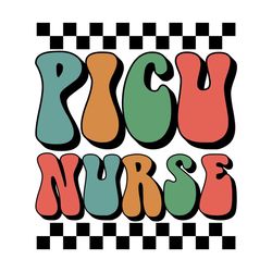 PICU Nurse Retro SVG Shirt