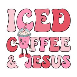 Iced Coffee and Jesus PNG Sublimation