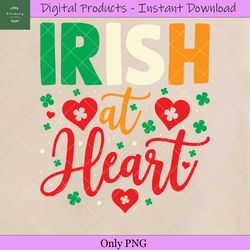 Irish at Heart Tshirt Design