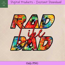 Funny Rad Like Dad Leopard Father's Day