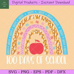 100 Days of School SVG Sublimation