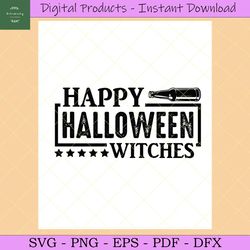 Happy Halloween Witches Svg
