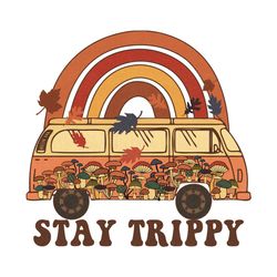 Stay Trippy Mushroom Bus Sublimation