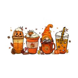 Autumn Fall Coffee Cup Hand Drawn PNG