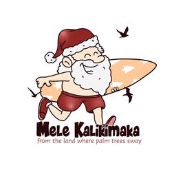 Mele Kalikimaka Hawaii Christmas PNG