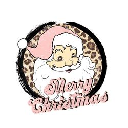 Santa Claus Merry Christmas Leopard PNG