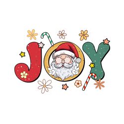 Retro Joy Santa Claus Christmas PNG