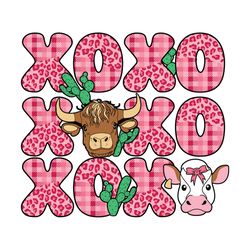 XOXOXO Animal Valentine Cow