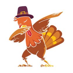 Dabbing Turkey Thanksgiving Day