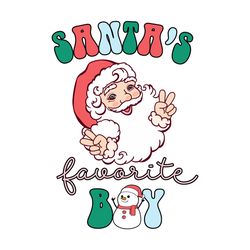 Santa's Favorite Boy SVG Cut File PNG