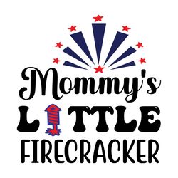 Mommy's Little Firecracker Svg Design