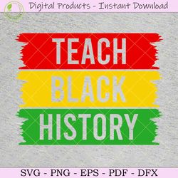 Teach Black History Juneteenth SVG Shirt