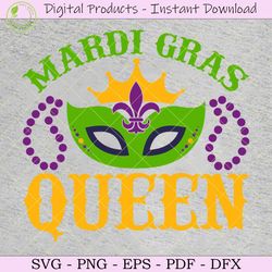 Mardi Gras Queen SVG TShirt Design