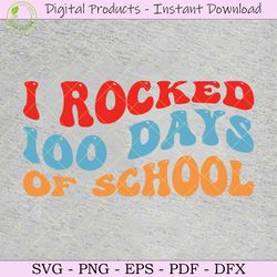 I Rocked 100 Days of School SVG TShirt