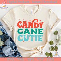 Candy Cane Cutie  Retro Christmas SVG
